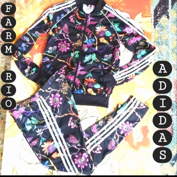 adidas Jackets & Blazers - ADIDAS x FARM RIO 2017 Ltd Ed Floral Zip TRACK JACKET *XS nwot & LEGGINGS SET *M